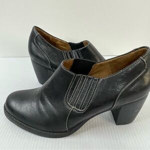 Natural Soul by Naturalizer Ciara Black Heeled Slip On Booties Women’s Size 10M